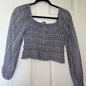 American eagle peasant top